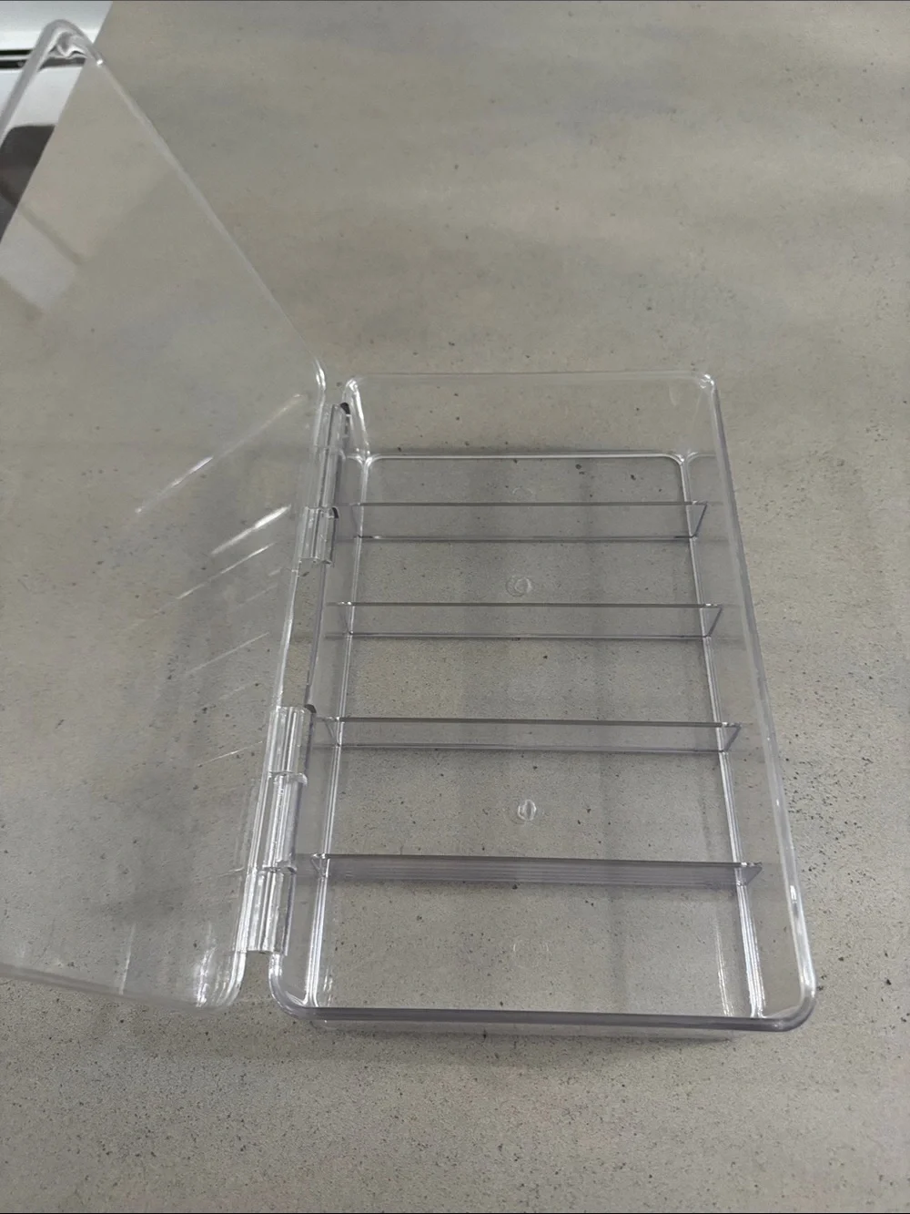 Clear Plastic eyewear  Drawer Organizer with Dividers
